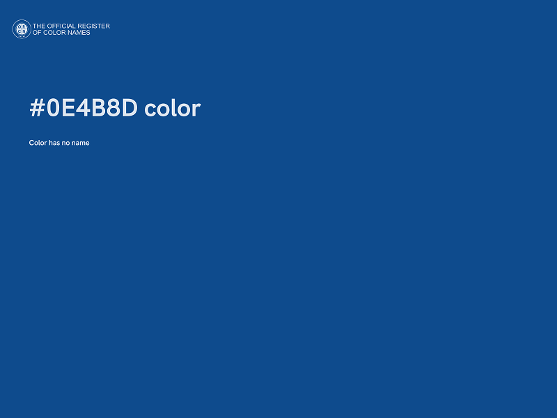 #0E4B8D color image