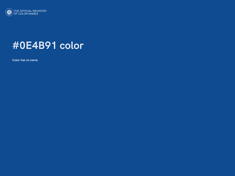 #0E4B91 color image