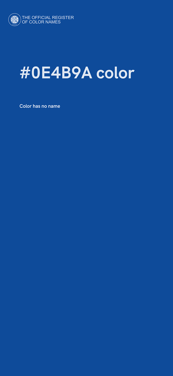 #0E4B9A color image