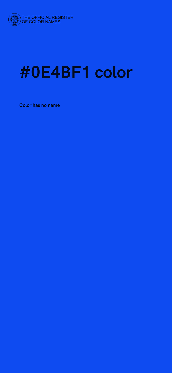 #0E4BF1 color image