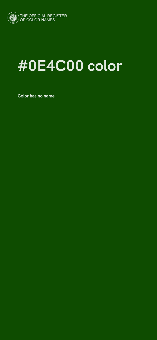 #0E4C00 color image