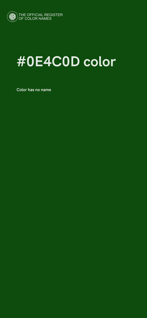 #0E4C0D color image