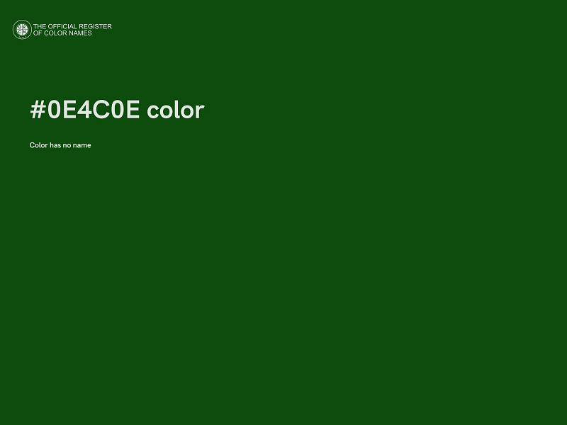 #0E4C0E color image