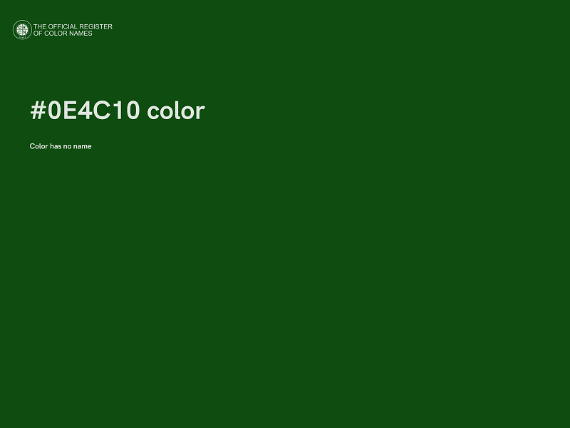 #0E4C10 color image