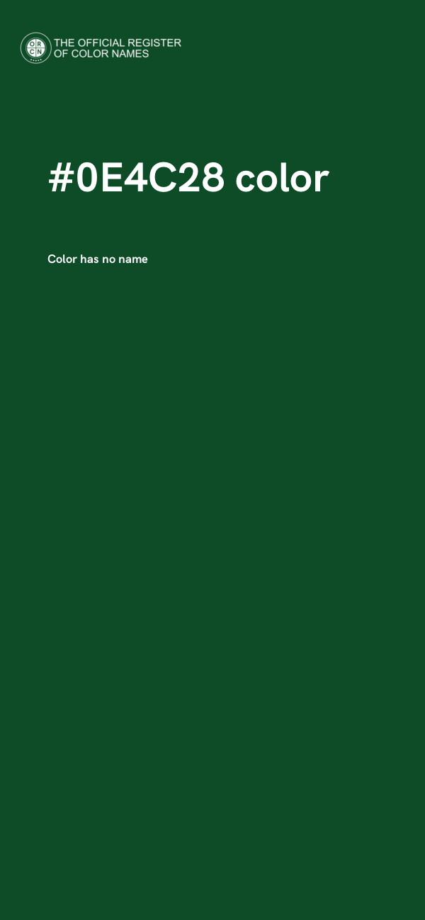 #0E4C28 color image