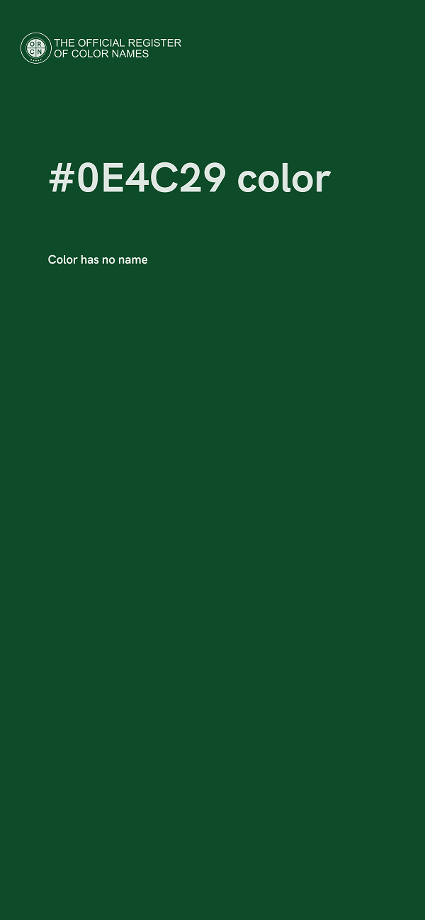 #0E4C29 color image