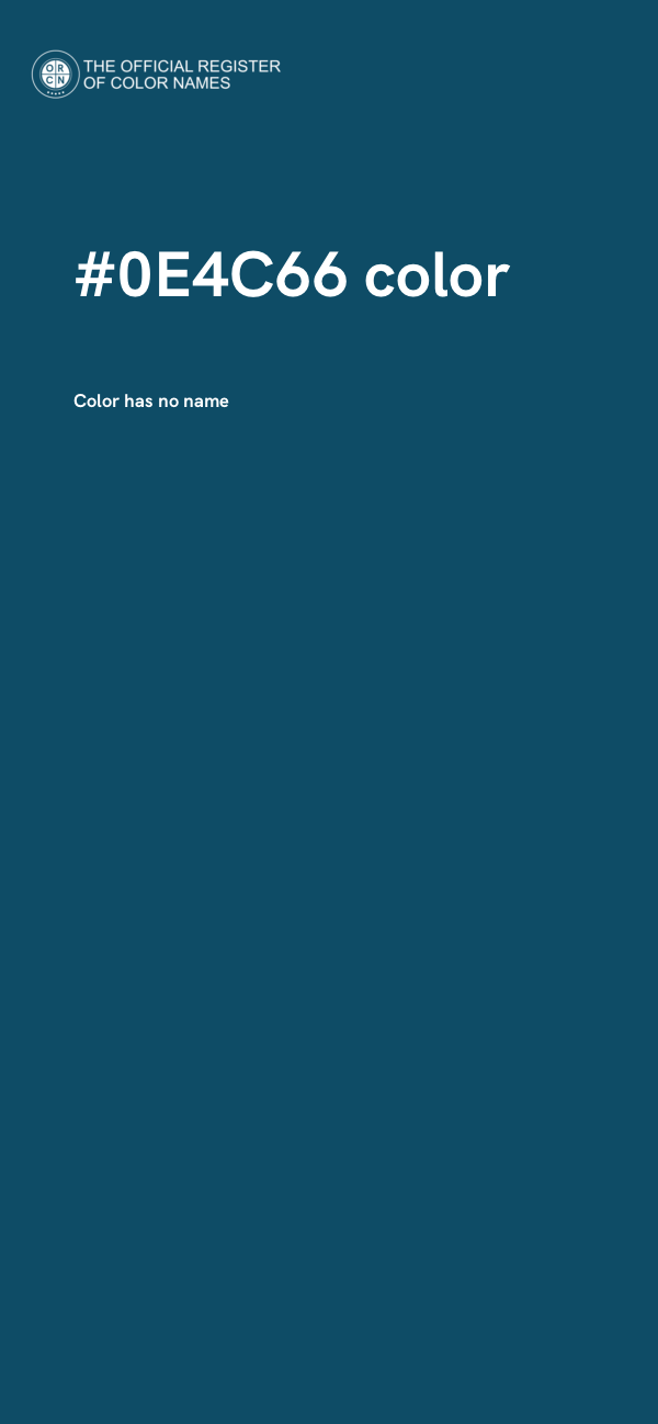 #0E4C66 color image