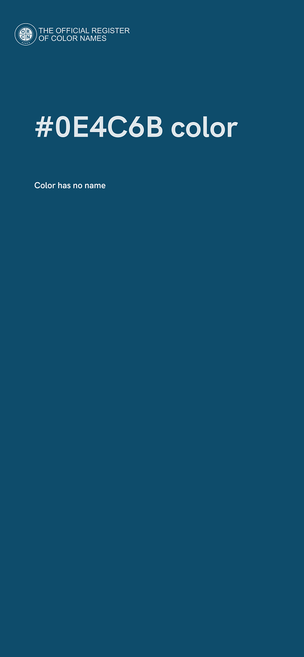 #0E4C6B color image