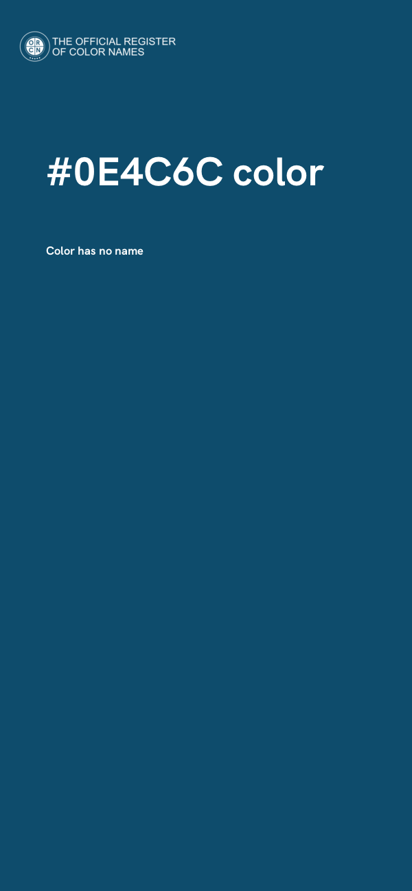 #0E4C6C color image