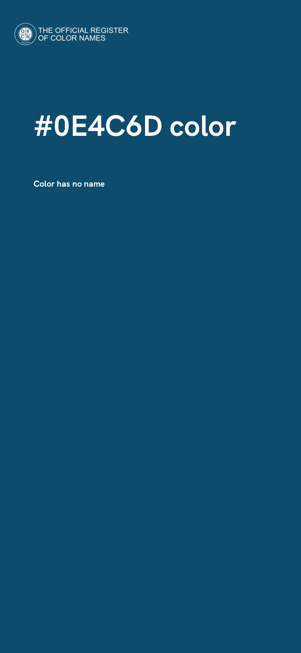 #0E4C6D color image