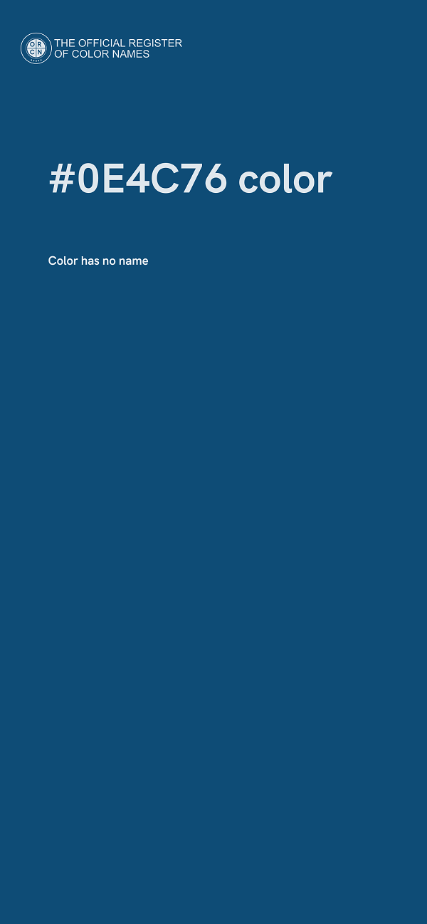#0E4C76 color image
