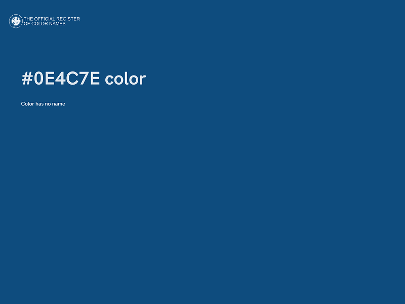 #0E4C7E color image