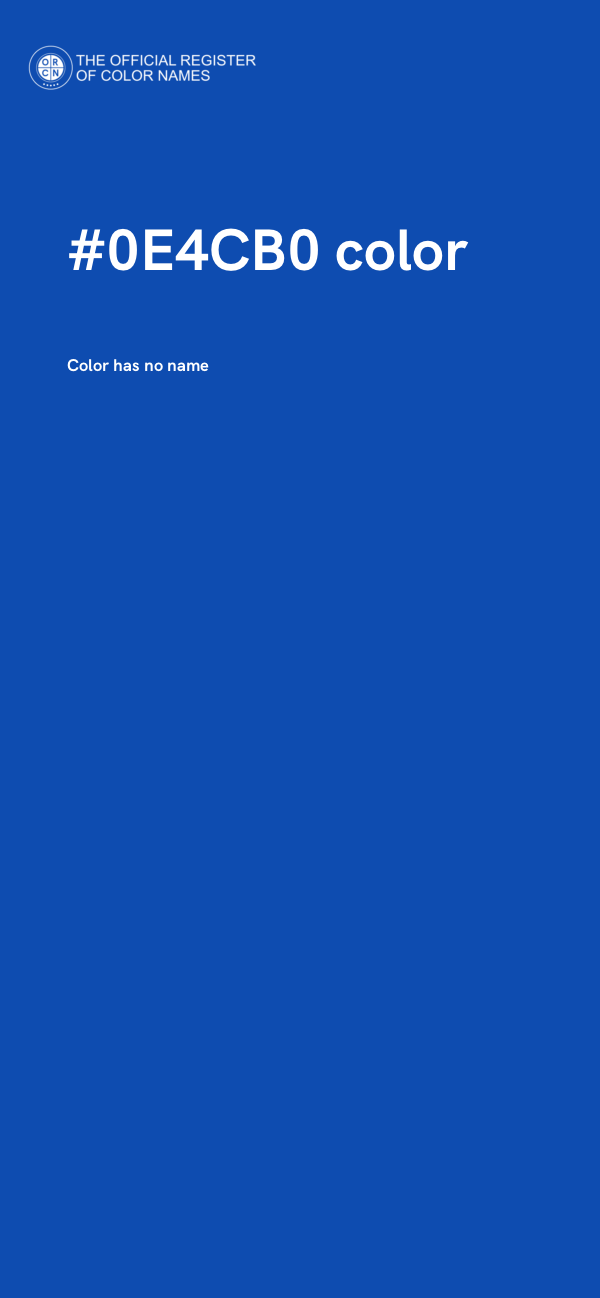 #0E4CB0 color image