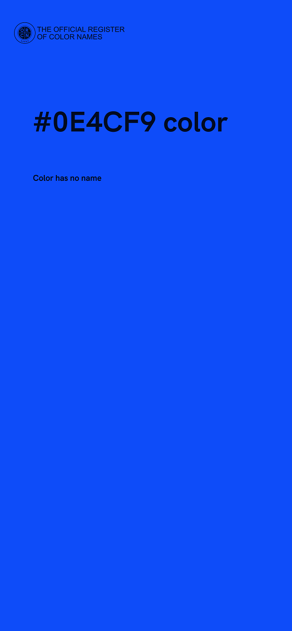 #0E4CF9 color image
