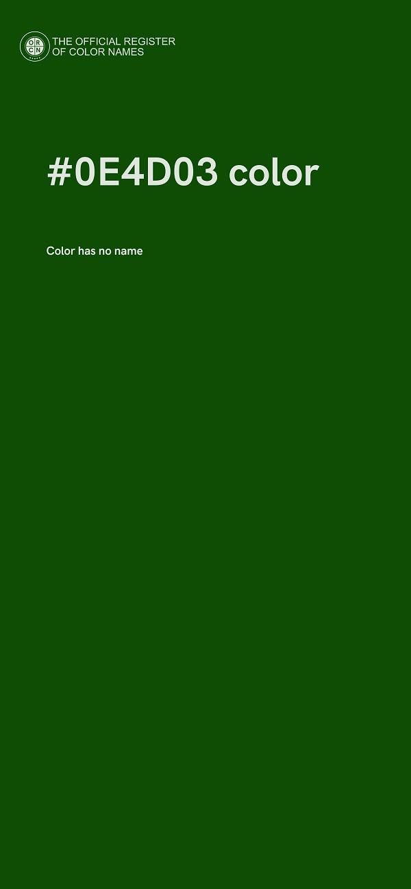 #0E4D03 color image