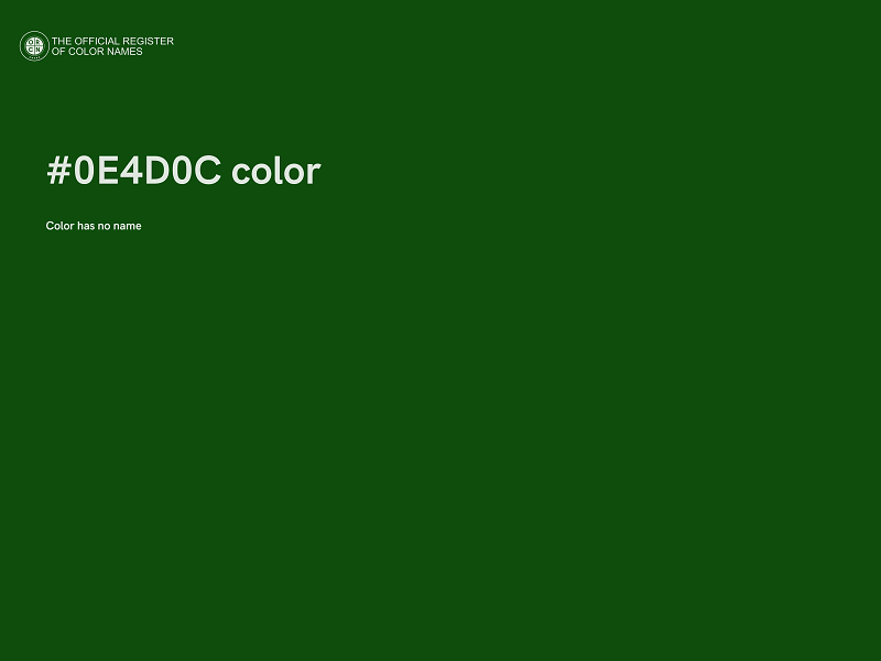 #0E4D0C color image