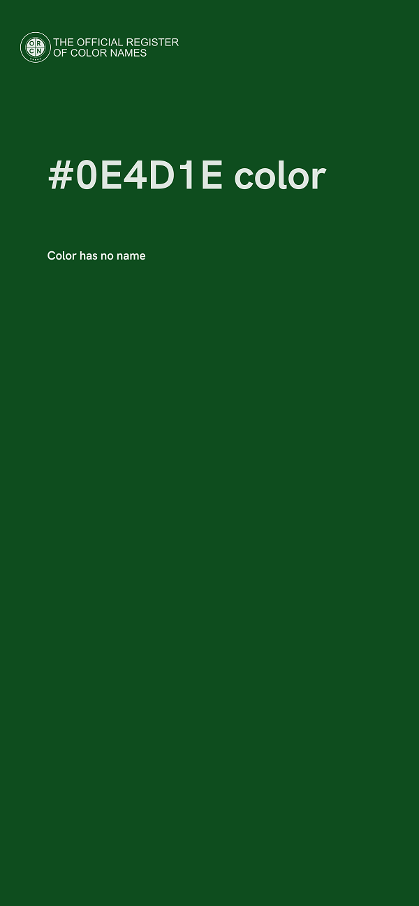 #0E4D1E color image
