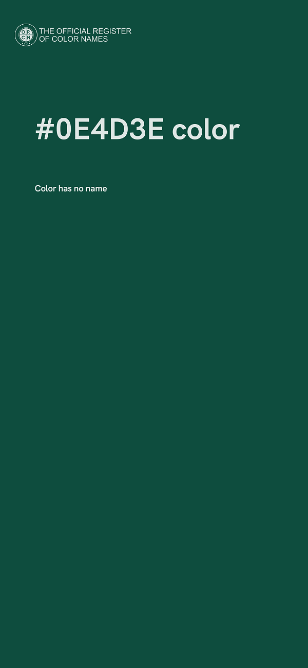 #0E4D3E color image