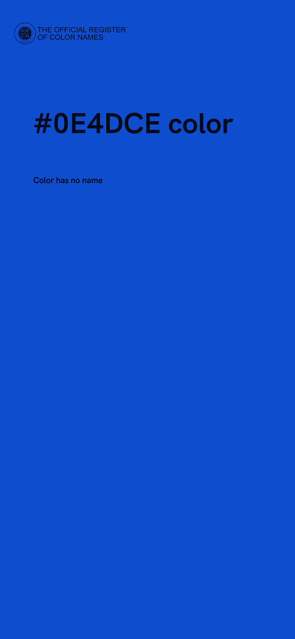 #0E4DCE color image