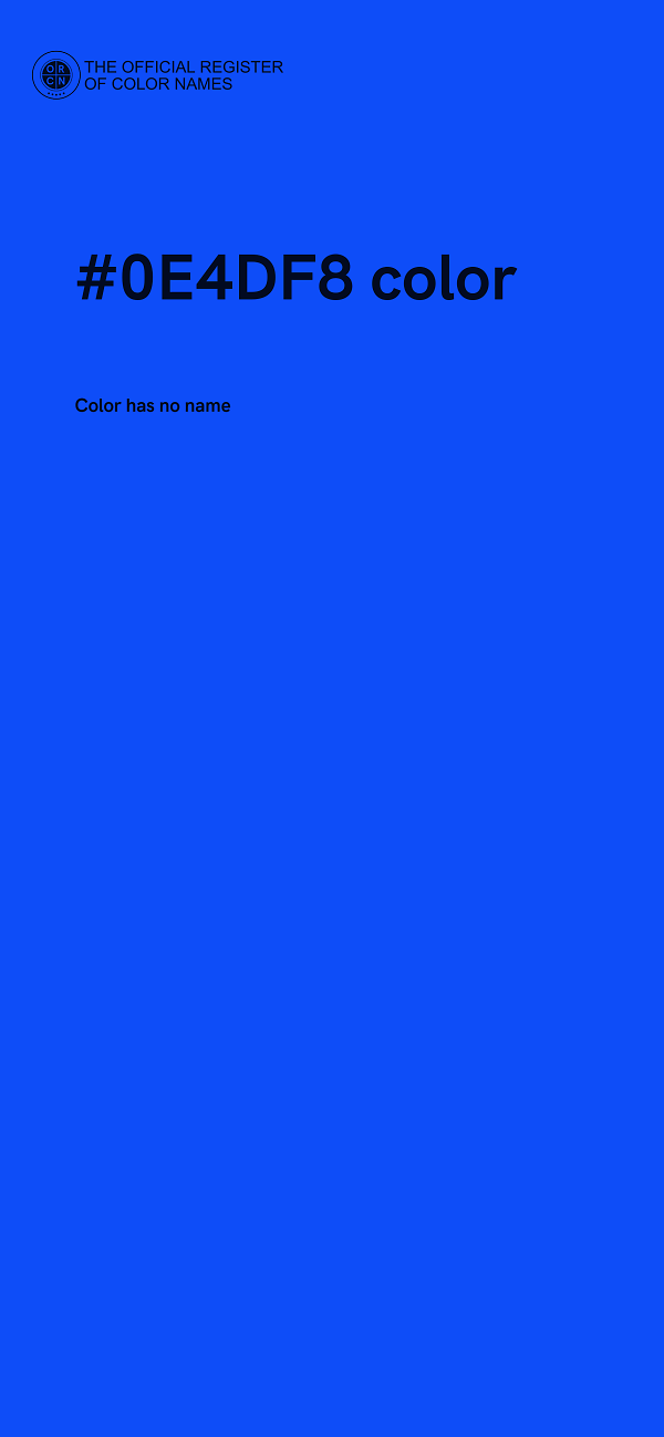 #0E4DF8 color image
