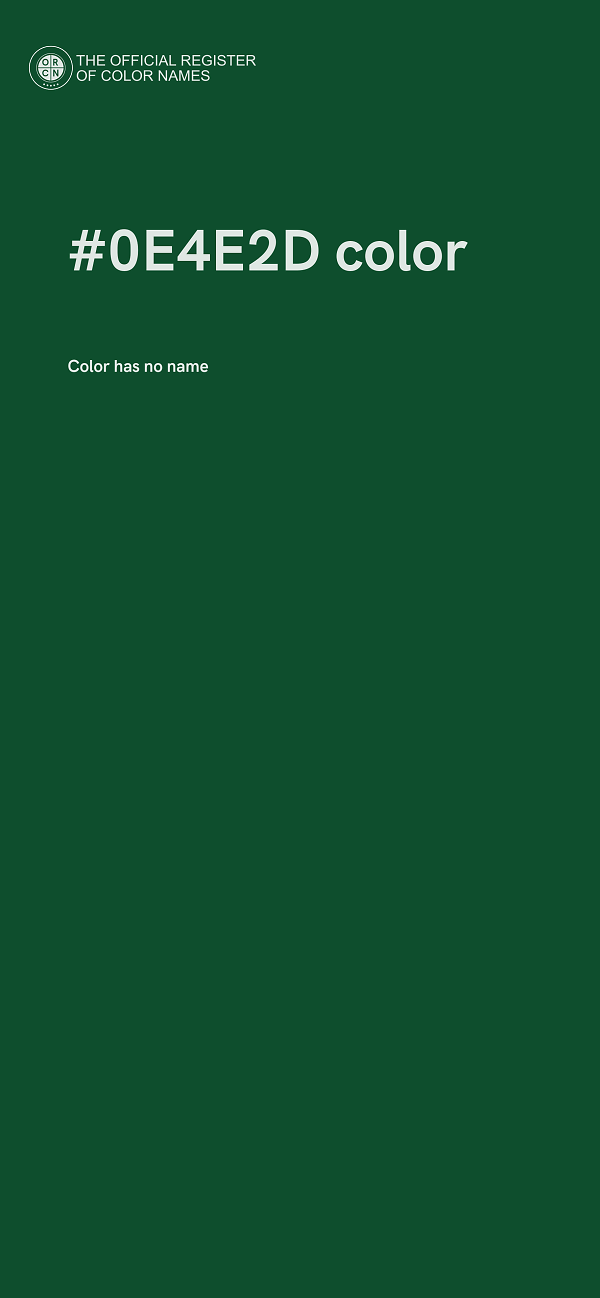 #0E4E2D color image