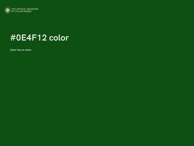#0E4F12 color image