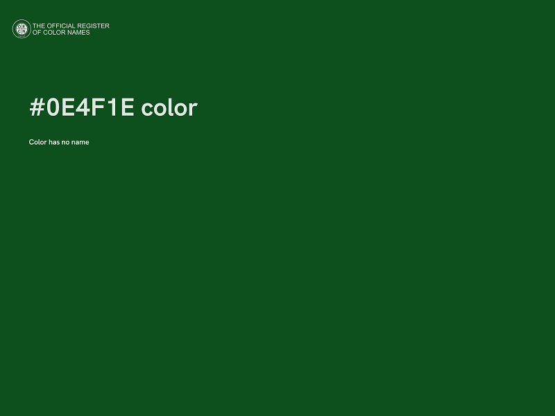 #0E4F1E color image