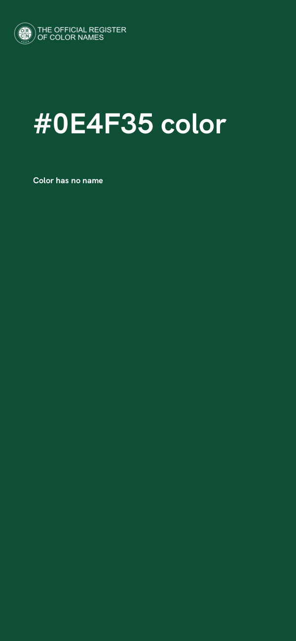 #0E4F35 color image