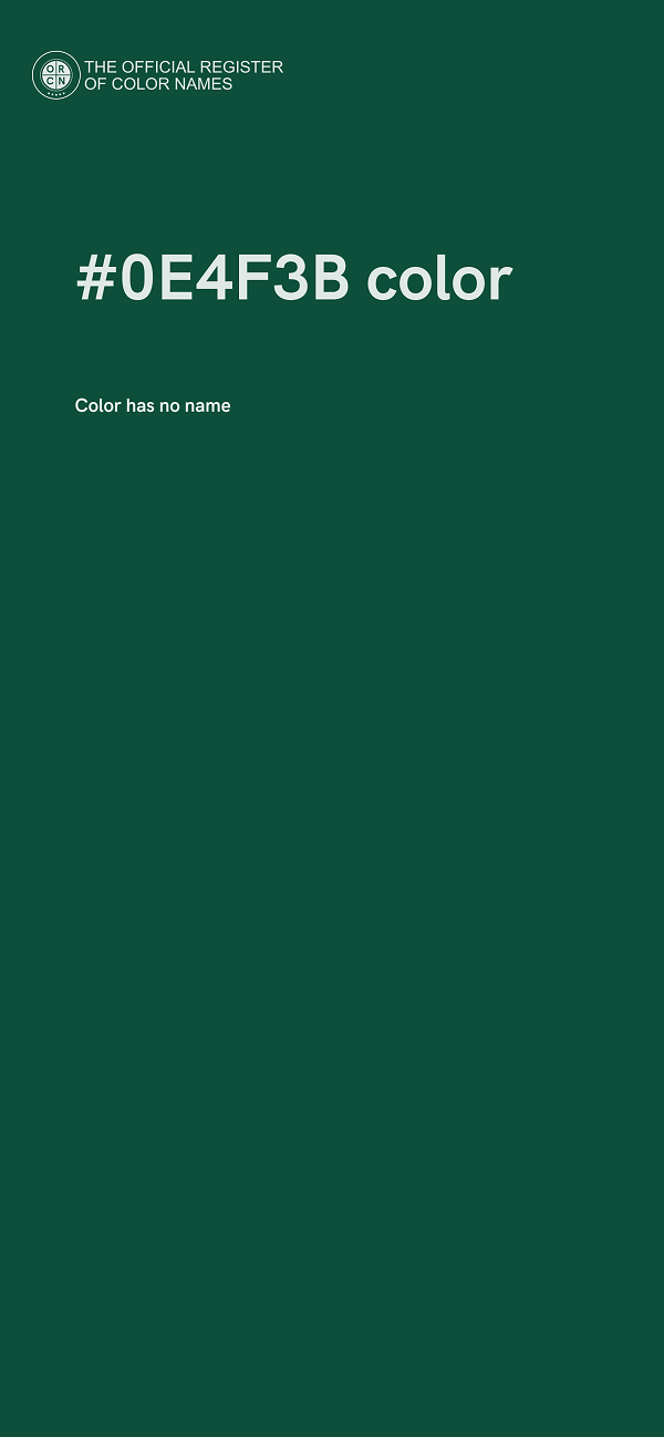 #0E4F3B color image