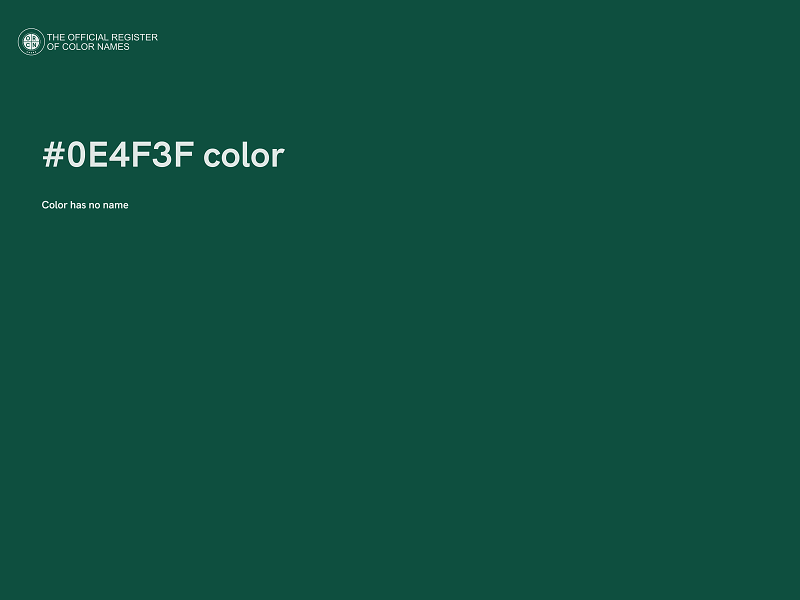 #0E4F3F color image