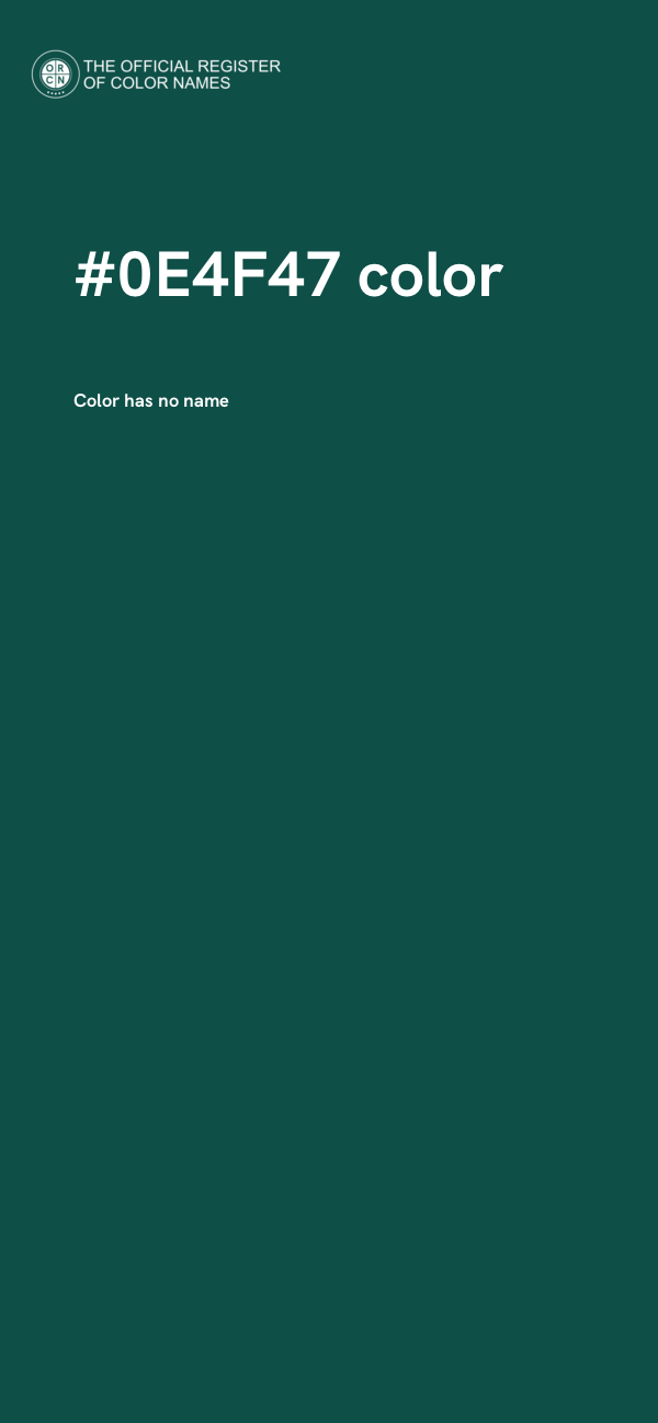 #0E4F47 color image