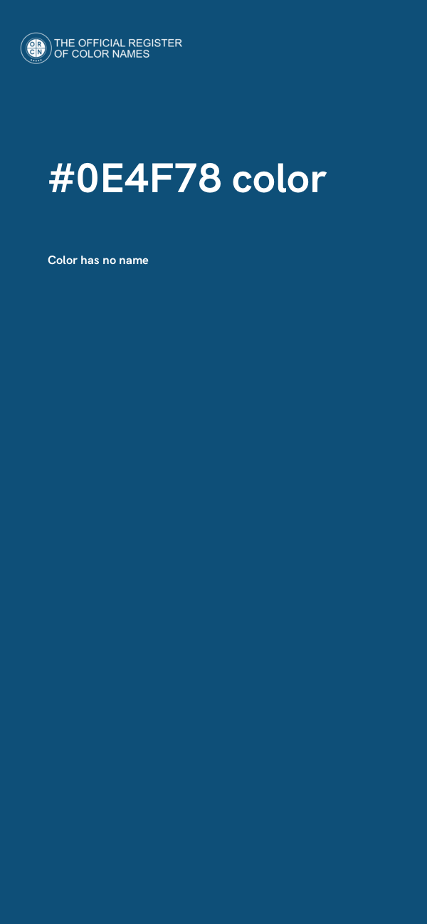 #0E4F78 color image