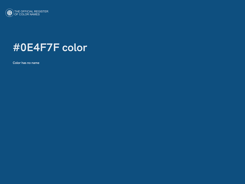 #0E4F7F color image