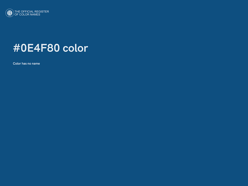 #0E4F80 color image