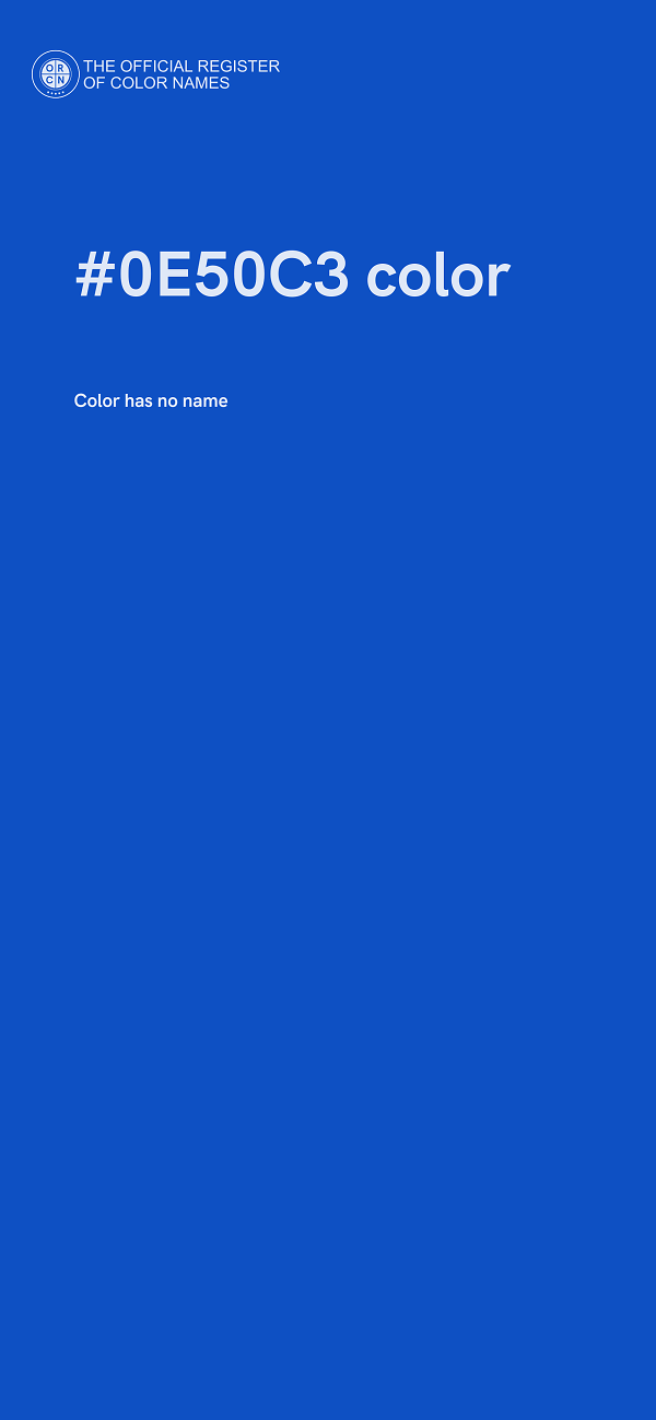 #0E50C3 color image
