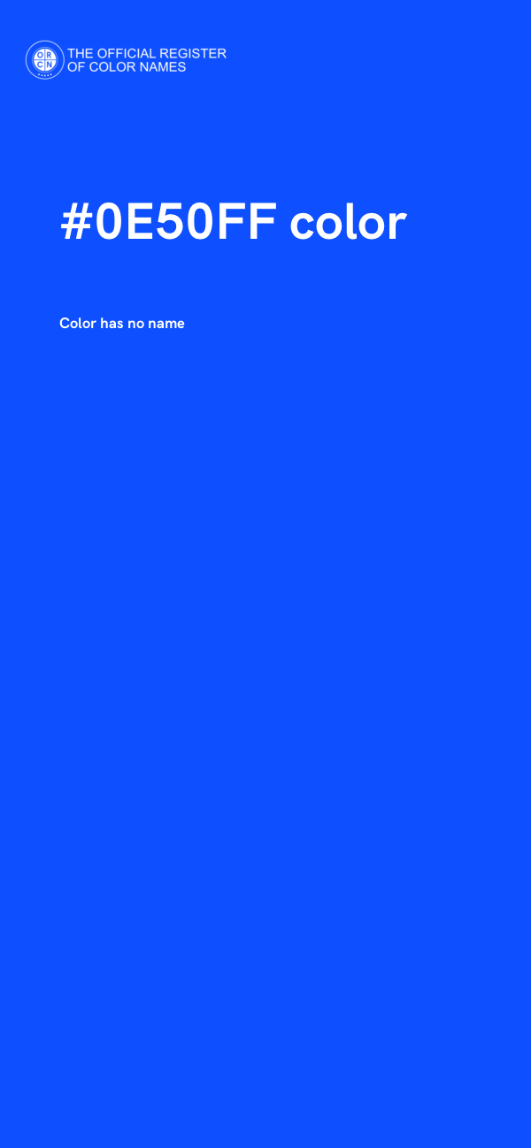 #0E50FF color image