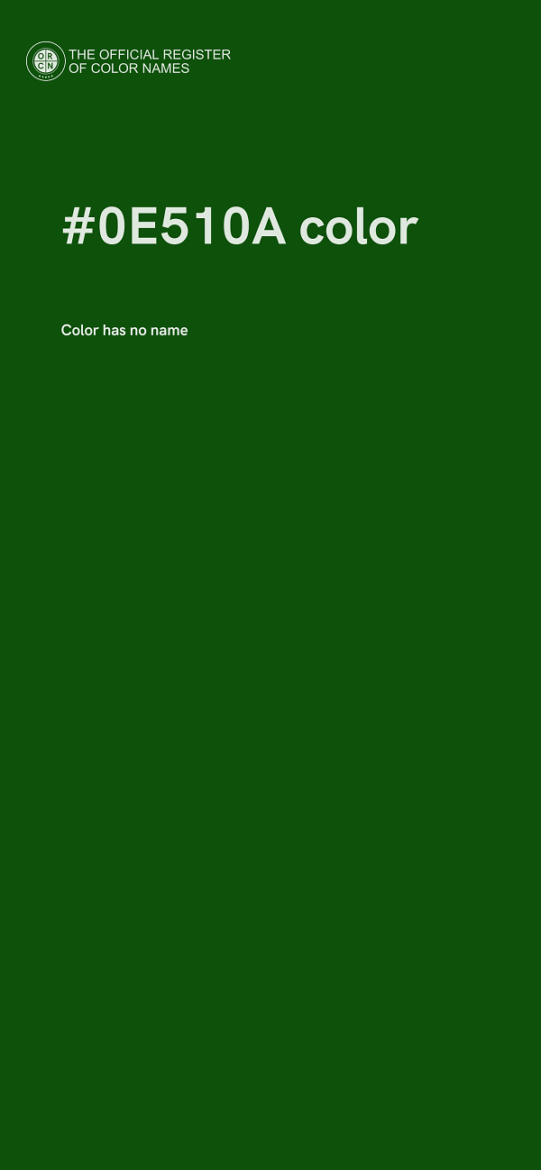 #0E510A color image