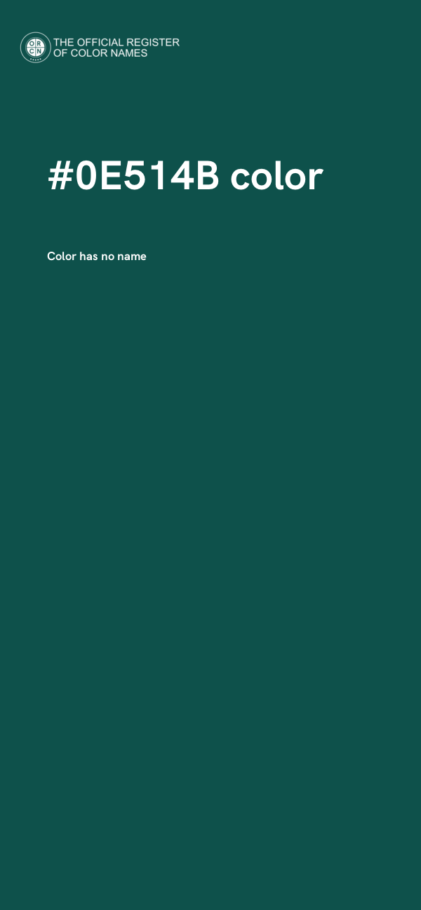 #0E514B color image