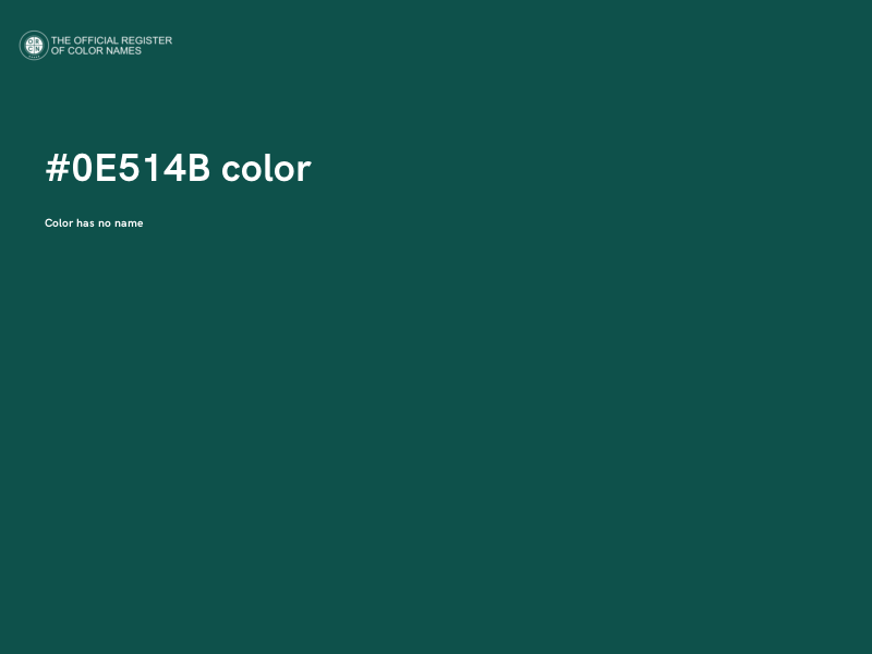 #0E514B color image