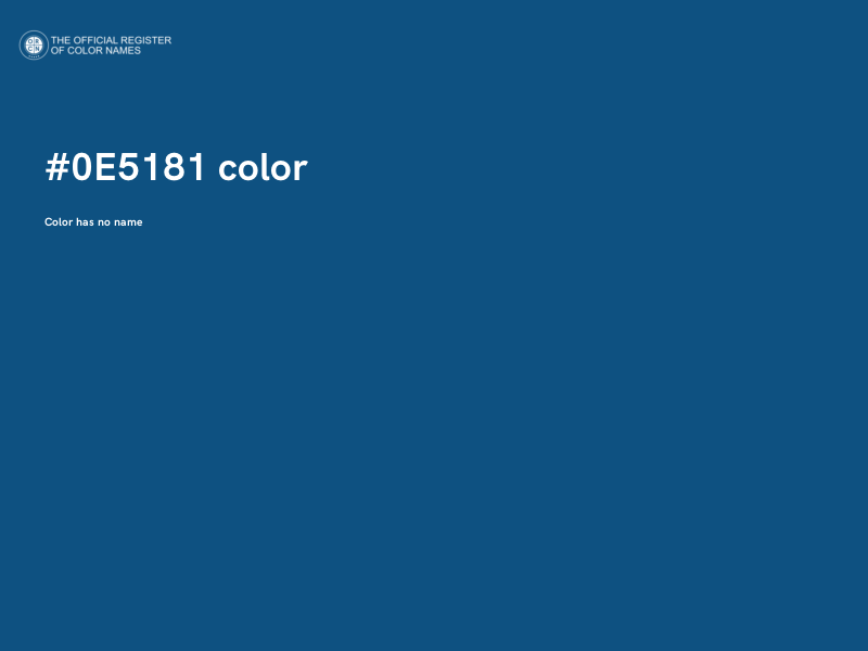 #0E5181 color image