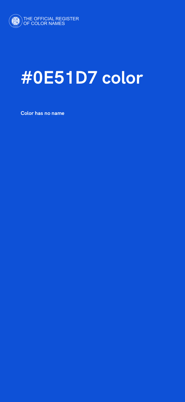 #0E51D7 color image