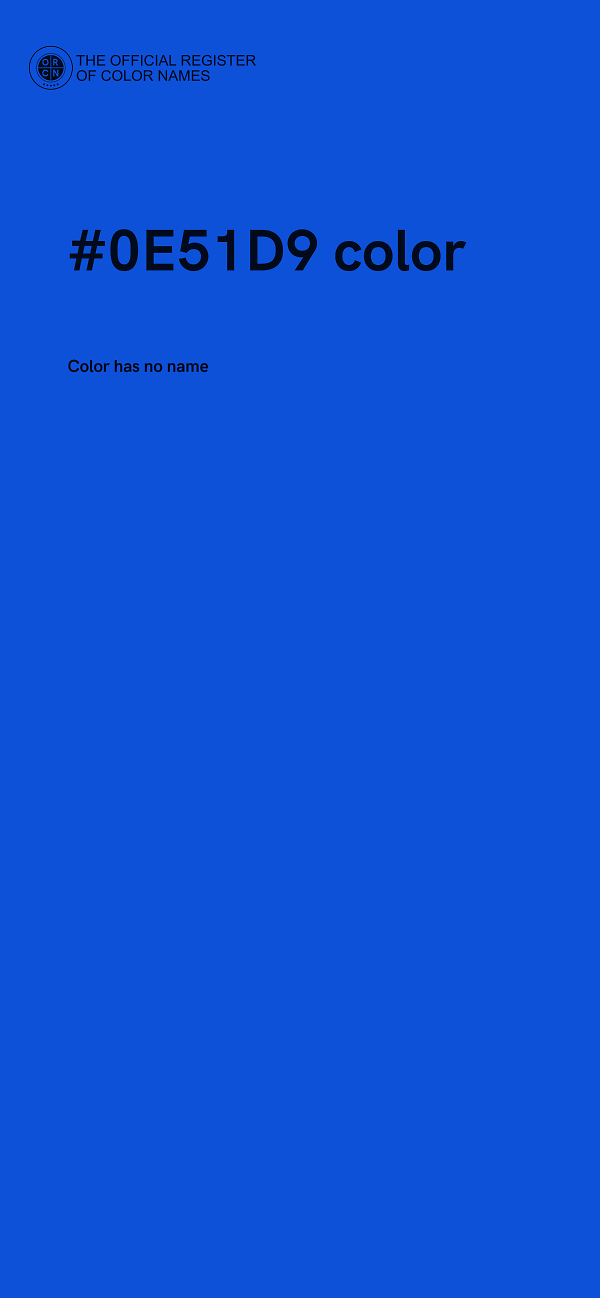 #0E51D9 color image