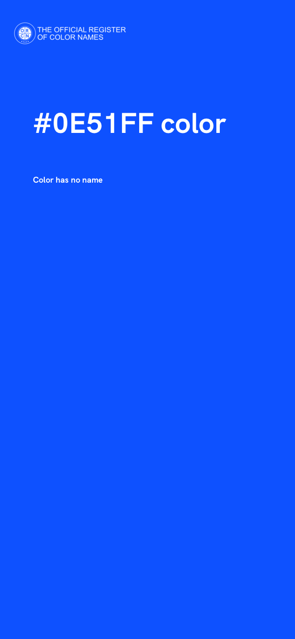 #0E51FF color image