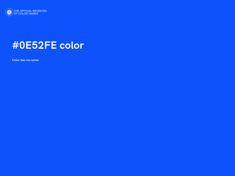#0E52FE color image