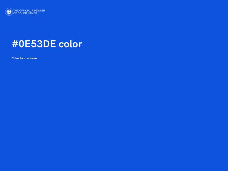 #0E53DE color image