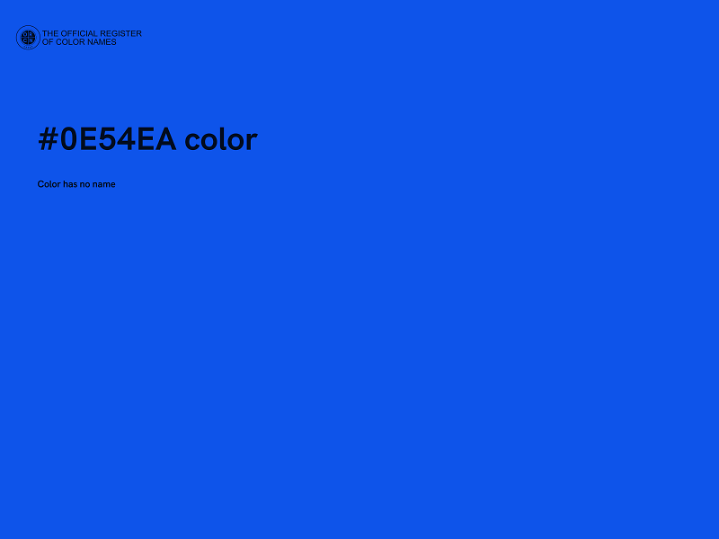 #0E54EA color image