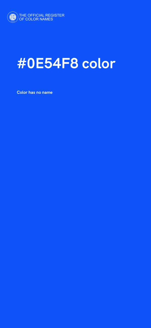 #0E54F8 color image