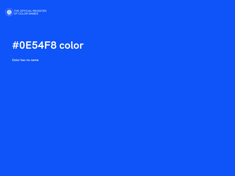 #0E54F8 color image
