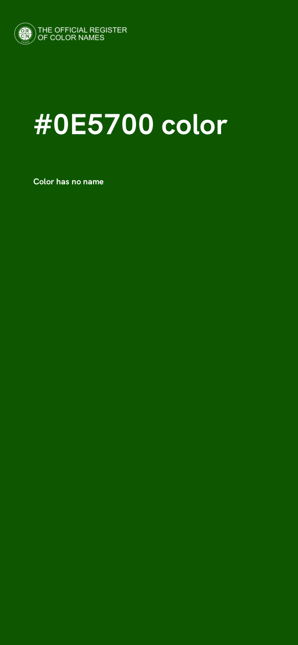 #0E5700 color image
