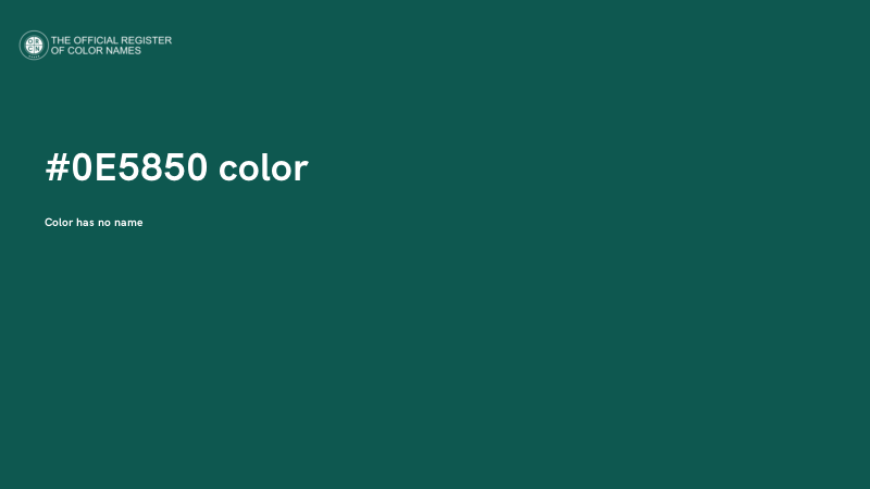 #0E5850 color image